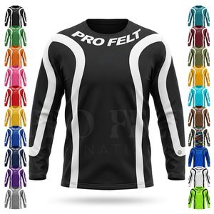 Nueva Camiseta de Motocross con Logotipo Personalizado, Camiseta de Carreras de Manga Larga, de Secado Rápido, para Deportes de Motocross y Ciclismo Todoterreno, para Hombre - Product Image 1