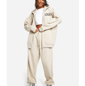 Conjunto de Sudadera con Capucha y Pantalones Deportivos Holgados de Estilo Urbano Otoñal para Mujer, en Algodón y Lona, con Combinación de Colores a la Moda - Product Image 4