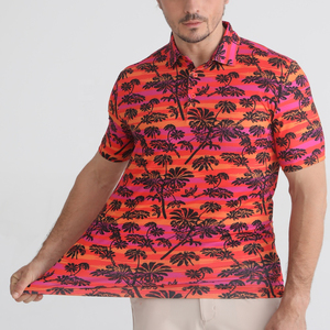 Chemises polo pour hommes respirantes, entièrement personnalisées avec logo imprimé, amples, unies, à manches courtes, de haute qualité, en gros, sublimation - Product Image 4