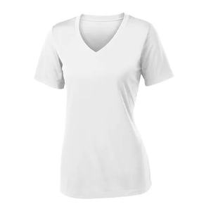 T-shirts décontractés pour femmes, coupe classique, en coton premium, maille éponge, été, col rond, manches courtes, éco-responsables, séchage rapide - Product Image 2