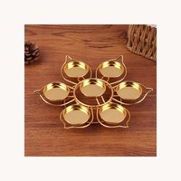 Support de bougie chauffe-plat en métal martelé élégant, résistant à la chaleur, personnalisé, décoratif pour anniversaires, Noël, Pâques, mariages