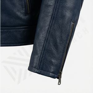 Veste de moto en cuir véritable pour homme de qualité supérieure, nouvelle arrivée, vestes de moto d'hiver, protections amovibles, personnalisables - Product Image 6