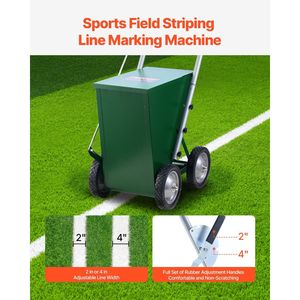 Traccialinee a Secco Regolabile a 4 Ruote, 2-4 Linee, con Maniglia di Regolazione in Gomma, Capacità 50 libbre - Product Image 2