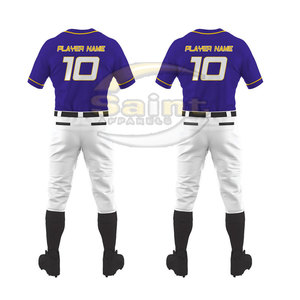 Uniforme de baseball respirant de haute qualité en polyester léger, service OEM, couleurs personnalisées, logo, impression personnalisée, broderie - Product Image 3