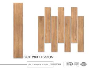 Carreaux de porcelaine vitrifiée numériques de designer 8x48, planches longues pour la décoration intérieure et le développement de sols - Product Image 3