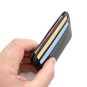Cartera Delgada de Cuero Personalizable para Tarjetas de Crédito, Venta al Por Mayor, Nuevo Diseño, Mejor Calidad, Accesorio Moderno Más Vendido - Product Image 5