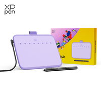 Tablette de dessin XPPen 6 * 4 pouces avec 16384 niveaux de pression IT640, tablette graphique numérique, stylet sans batterie 60 °   Inclinaison