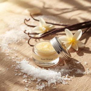 Exfoliante Labial Vegano Orgánico de Primera Calidad, Crema Humectante, Empaque con Logotipo Personalizado, Blanqueador, Aclarante, Exfoliante de Vainilla, Marca Privada - Product Image 6