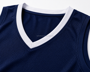 Camiseta de Baloncesto Morada sin Mangas con Cuello en V, Absorbente de Humedad, Impresión Sublimada, Unisex, Corte Regular para Adultos, para Todas las Temporadas - Product Image 4