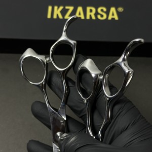 Ergonomic Barber Hair Cutting Scissors Professional Salon Stainless Steel Shears for Precision Styling Use - Product Image 3