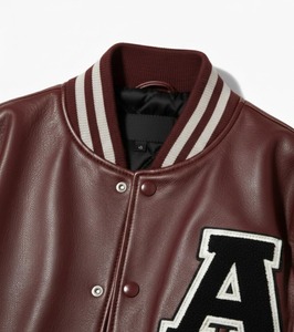 Vestes de baseball personnalisées pour hommes avec logo, uniformes scolaires, broderie chenille, col montant, style streetwear, service OEM - Product Image 3