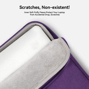 Nice Look Dark Purple Color Men Women <b>Laptop</b> <b>Bags</b> Convenient Storage Pockets Flexible Shoulder Strap Skin Friendly <b>Laptop</b> <b>Bag</b> - Product Image 3