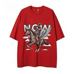 Camiseta Gráfica Extra Grande Personalizada para Hombre, Estilo Casual Urbano, de Algodón Estampado, Manga Corta, Corte Holgado, Moda de Verano, Estilo Moderno - Product Image 1