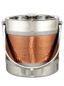 Cubo Enfriador de Vino Contemporáneo Hecho de Acero Inoxidable para Comedores de Lujo, Hoteles y Ocasiones Especiales - Product Image 1