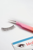 Pinces à cils en acier inoxydable de haute qualité, pinces à cils professionnelles à étiquette privée pour cils volumineux et classiques