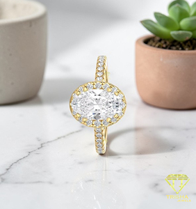 Manufacturer Luxury Women Promise <b>Ring</b> 925 Sterling Silver VVS Moissanite Diamond Rhodium Plated <b>Fine</b> Jewelry - Product Image 4