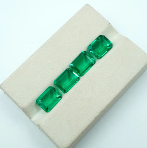 Esmeralda Verde Colombiana Cultivada en Laboratorio, Corte Esmeralda, 4.90 Ct (8x6mm) (4 Piezas) HAYAAT GEMS para Joyería, Modelo N-138 - Product Image 2