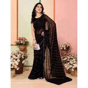 เสื้อเบลาส์ผ้าไหมผ้าจอร์เจียสำหรับผู้ใหญ่เสื้อเบลาส์ผ้าคอตตอนเนื้อนุ่มดีไซน์ประดับมุกลายบล็อกบัสเตอร์ใหม่ - Product Image 1