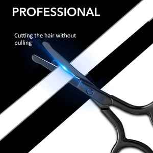 <b>Mini</b> Stainless <b>Black</b> Straight Tip Nose Hair Eyelash Scissors Sharp Blade Manicure Scissors for Facial Hair Removal Beauty Care - Product Image 6