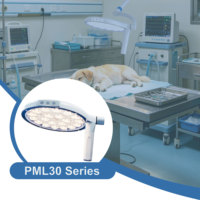 Lampe chirurgicale LED médicale portable de type CE 70000 Lux avec température de couleur réglable, CRI 96, pour clinique vétérinaire