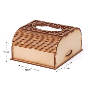 Boîte à mouchoirs en bois, style unique, pièce de design en bois, porte-mouchoirs en bois artisanal, cadeau unique, porte-mouchoirs artisanal par FWE - Product Image 1