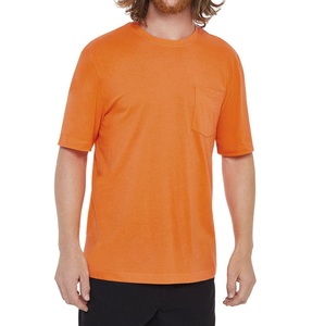 เสื้อยืดคอกลม RTS สีส้ม เสื้อยืดผู้ชาย ผ้าฝ้ายผสมสแปนเด็กซ์ 100% สไตล์สตรีทแวร์ ฤดูร้อน สไตล์คนเมือง มีกระเป๋าเสื้อที่อก - Product Image 1