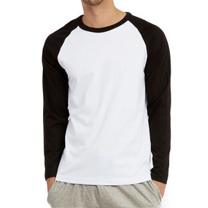 T-shirt pour homme en coton respirant et à séchage rapide, coupe classique, décontracté, uni, grande taille, manches longues, haute qualité, prix de gros - Product Image 5