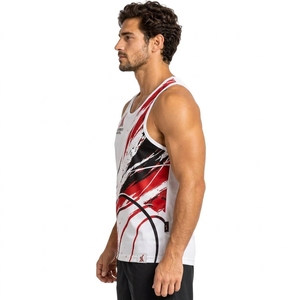 Camiseta sin mangas para hombre, personalizada, para gimnasio, entrenamiento, ligera, de tela de alto rendimiento, transpirable, que absorbe la humedad - Product Image 3