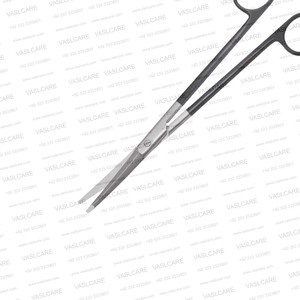 Ciseaux faciaux à lame dentelée SuperCut de la marque Rees, ciseaux chirurgicaux en acier inoxydable courbés pour couper les tissus faciaux et diséquer, par Vaslcare - Product Image 4