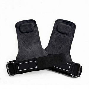 Guantes de neopreno sin dedos con correa de muñeca ajustable para ejercicio, de alta calidad, color rosa OEM. - Product Image 1