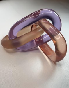 Pulsera y Collar de Lujo de Resina Epoxi con Eslabones, Diseños Pintados a Mano Personalizables, Estilo Estético, Moda para Fiestas - Product Image 3