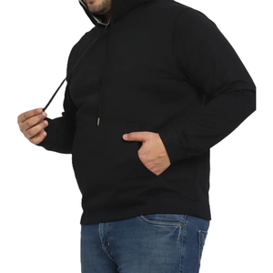 Sweat-shirts et pulls à capuche pour hommes grandes tailles, 100% coton, tricotés, respirants, anti-boulochage, pour l'hiver, vente en gros - Product Image 4