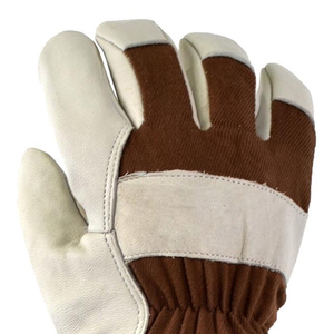 Leather Industrial Welding <b>Long</b> Sleeve Leather <b>Red</b> Welding <b>Gloves</b> Function Anti Heat Industrial Safety Leather Welding <b>Gloves</b> - Product Image 4