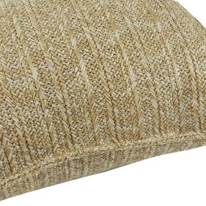 Cuscini Decorativi Quadrati 45x45 cm per Interni/Esterni, Effetto Paglia Intrecciata, per Letto, Tocco Confortevole - Product Image 2