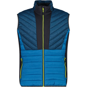 Chaleco de lana gruesa de color liso sin mangas con cremallera y logotipo frontal personalizado para hombre, ropa exterior acolchada de algodón. - Product Image 4