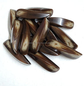 Bouton à bascule en corne de buffle d'eau Finition polie lisse Bouton de mode écologique pour vêtements - Product Image 1