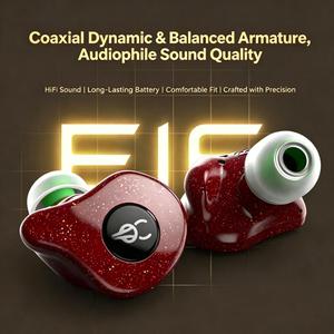 หูฟังไร้สาย TWS แบบ Coaxial Dual Driver พร้อมไดรเวอร์แบบ Hybrid Balanced Armature และ Dynamic Driver เสียงสเตอริโอ Hi-Fi Lossless - Product Image 2