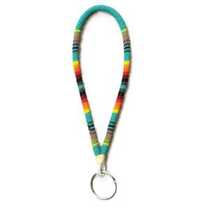 Cordones de mano y correas para llaves de 9 pulgadas con cuentas de semillas de colores y diseño - Product Image 3