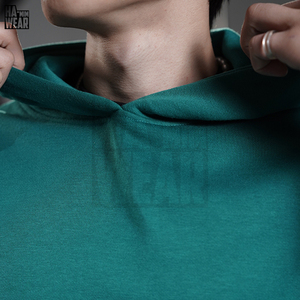 Sweat à capuche tendance pour homme, streetwear, uni, avec poche, pull-over pour homme, design personnalisé, prix d'usine OEM, approvisionnement en gros - Product Image 5