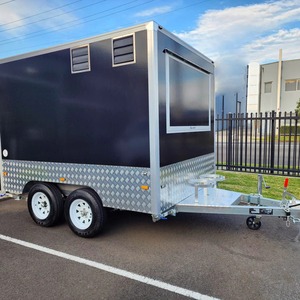 รถพ่วงขายอาหารอเนกประสงค์พร้อมขาย รถขายกาแฟเคลื่อนที่ วัสดุไฟเบอร์กลาสและอะลูมิเนียม สำหรับขายขนม - Product Image 6