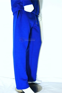 Men 100% Organic Cotton Fleece Winter Tracksuit Royal Blue <b>Jogger</b> Hoodie <b>Set</b> Regular Fit OEM Sportswear Manufacturer Custom - Product Image 5