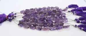 AAA Natural <b>Amethyst</b> Raw Nugget Shape Beads 11-12 MM <b>Amethyst</b> Tumble Nugget Beads 5Inch Natural African <b>Amethyst</b> Nugget Gemstone - Product Image 4