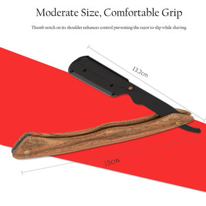 Navaja de Afeitar Recta de Seguridad para Hombres, Navaja de Afeitar Profesional para Barberos - Product Image 6