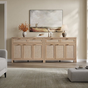 Aparador DreamCraft Vietnam de 43.39'' de Ancho, de Ratán, con 2 Cajones y 3 Puertas con Estantes Ajustables - Product Image 5