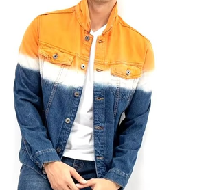 Veste en jean polyester/coton pour homme, décontractée, couleur unie, avec poches, épaisseur standard, hiver, respirante, séchage rapide - Product Image 5