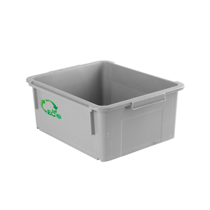 Contenedor de Almacenamiento de Plástico Rectangular Apilable Ecológico, Impresión por Transferencia de Calor, Grosor de 4 mm, Verde Azul, PP, Contenedor Doméstico - Product Image 3