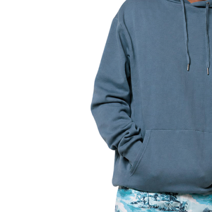 Sweat à capuche personnalisé pour homme, 100 % coton, molleton doux, coupe classique, cordon de serrage, poche kangourou, logo avant, décontracté - Product Image 5