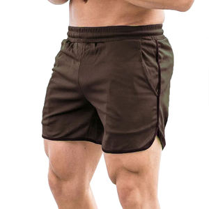 กางเกงขาสั้นกีฬาออกกำลังกายวิ่งฟิตเนสสำหรับผู้ชาย แห้งเร็ว มีเชือกผูก เอวผูก โพลีเอสเตอร์ ระบายอากาศดี มีกระเป๋าซิปด้านข้าง - Product Image 3