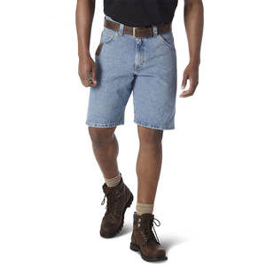 กางเกงยีนส์ขาสั้นสไตล์วินเทจลำลองสำหรับฤดูร้อน แฟชั่นกางเกงขาสั้นทรงหลวมสำหรับผู้ชาย - Product Image 1