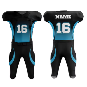 Factory Wholesale American Football Uniform Short Sleeve American Football Uniform Comfortable Polyester Sportswear For Men - Product Image 1